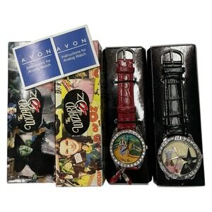 Avon Wizard of Oz Watches Set 2009 Dorothy Good Witch Collectible‎ Gift Boxed